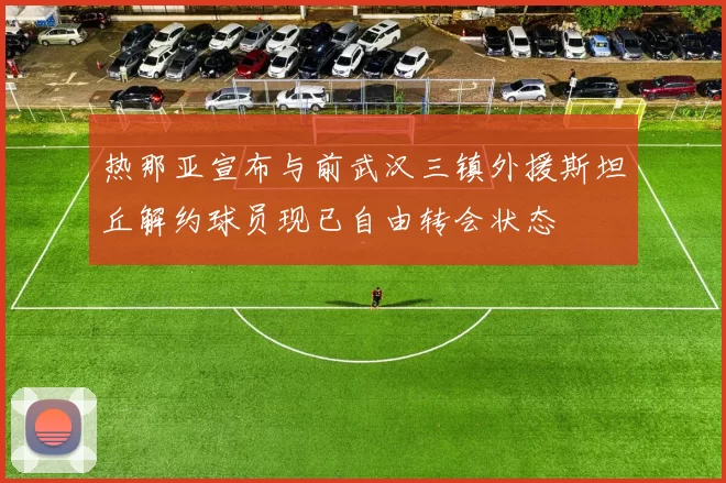 热那亚宣布与前武汉三镇外援斯坦丘解约球员现已自由转会状态
